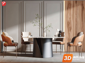 Dining Table Set Skp Files